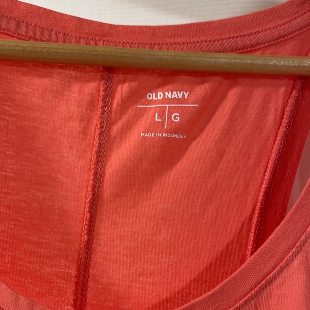 NWT Old navy Coral racerback tank size large - Picture 2 of 6